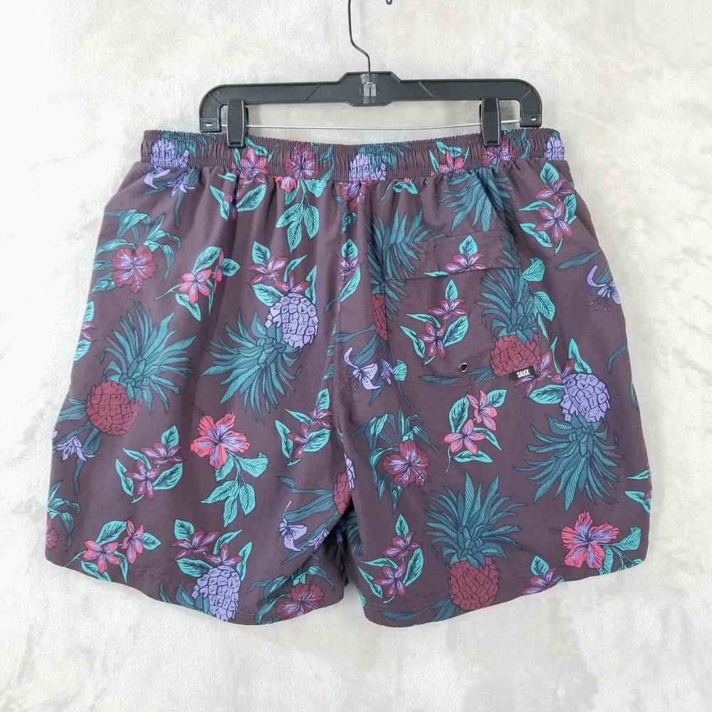 SAXX Cannonball Swim Shorts Mens XXL 2N1 Ballpark Pouch Lined Performance Trunks
